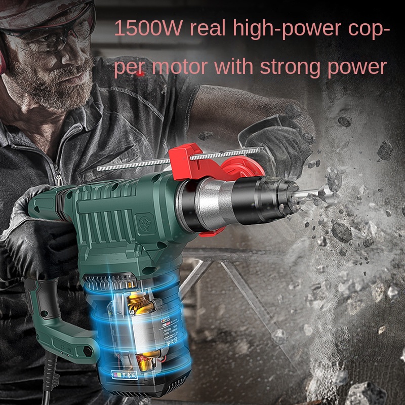 Electric Pick Drill Multi-functional High-power Impact Drill Industrial Concrete Household Electric Tools-image-760785512