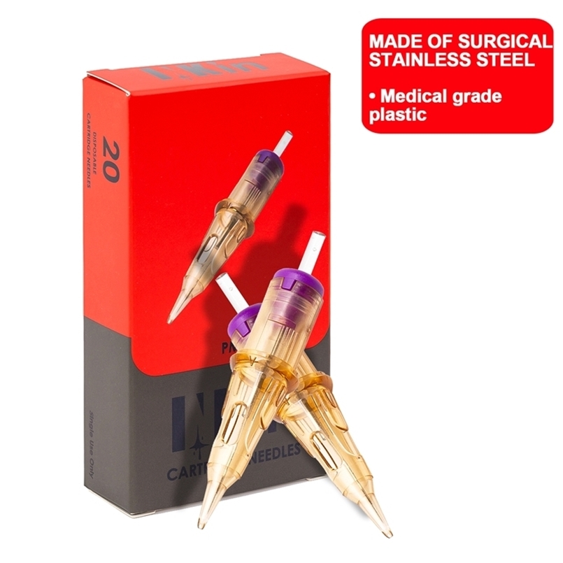 

EZ INKIN & PMU Cartridge Tattoo Needles Micropigmentation Permanent MakeUp eyebrows eyelinver lips Microblading 20pcslot 210608