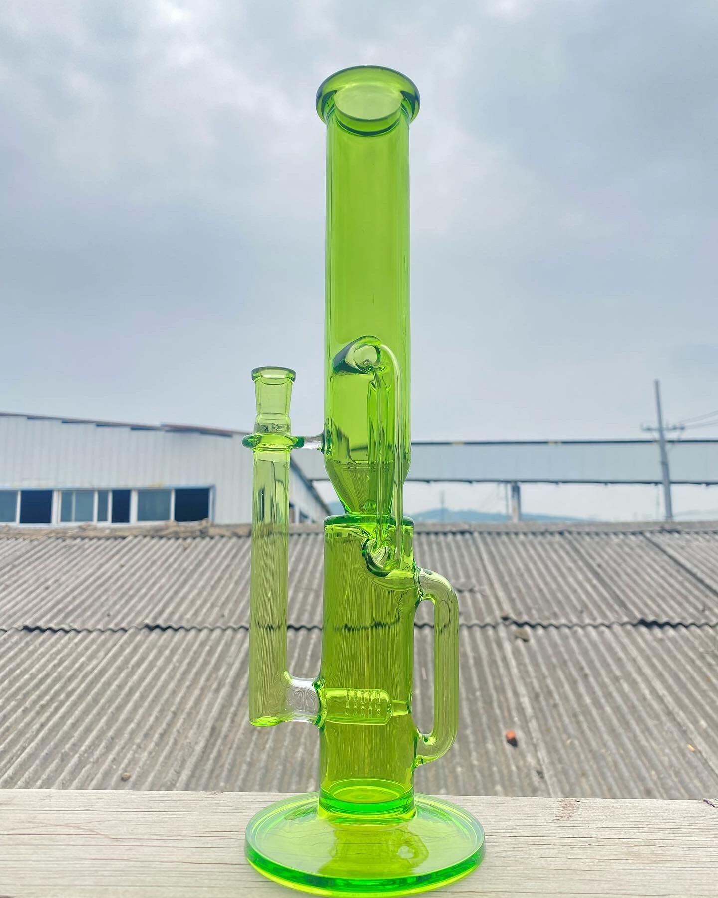 

Smoking Pipes,bong,recycle,green,16inch,14mm joint ,high quality