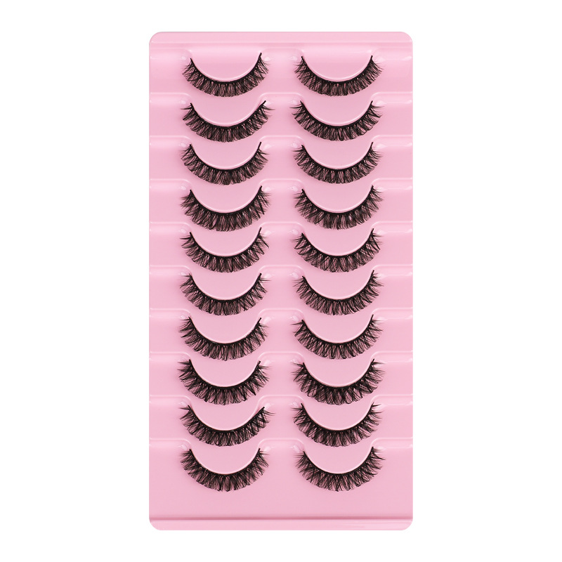 

Eye Lashes DD Crul Natural Long Eyelashes Russian Curls Fluffy Faux Mink Eyelash Extension Kit Make Up Tools Wholesale Vendors