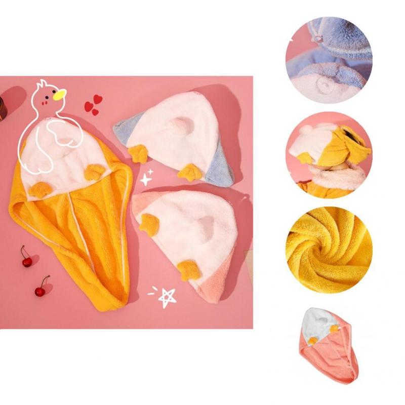 

Bandanas Bath Cap 3 Color Hair Drying Hat Animal Shape Comfortable Touch Wonderful Ultra Soft Absorbent Towel