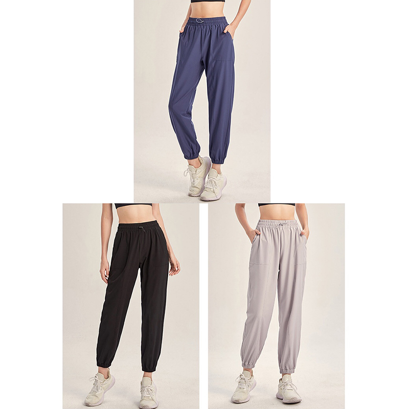 Womens Yoga Pants Loose Sport Capris Foot Running Fitness Thin Spring Autumn Fast Dry High Waist Yogas Pants Women Outdoor Sports Clothing