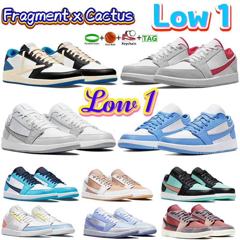 

Fashion Low 1 Basketball Shoes 1s Fragment x Cactus Black Toe Mocha Starfish SE Light Smoke Grey Gym Red Mens women sneakers PRM Elephant Print Canyon Rust UNC trainers, #48- shoes box