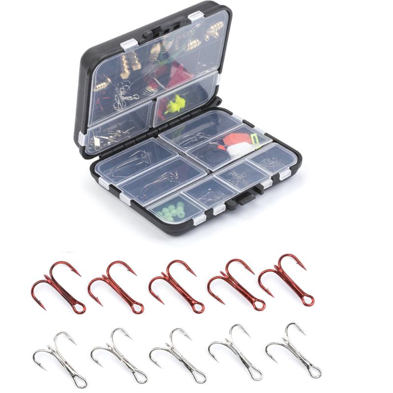 

Fishing Accessories 128pcs Waterproof Fish Hook Fittings Gear Fishhook Storage BoxFishing
