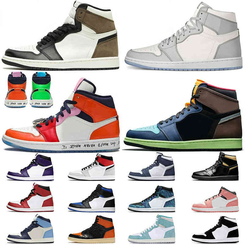 

Jumpman 1 mens Outdoor shoes Satin high og 1s womens trainers dark mocha bio hack Dio satin snake sneakers, A1 36-45 dark mocha