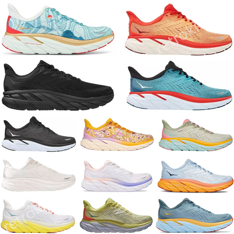 

2022 Women men HOKA ONE ONE Clifton 8 Running Shoe local boots online store training Sneakers Dropshipping Accepted lifestyle Shock absorption highway, #10 size:36-45