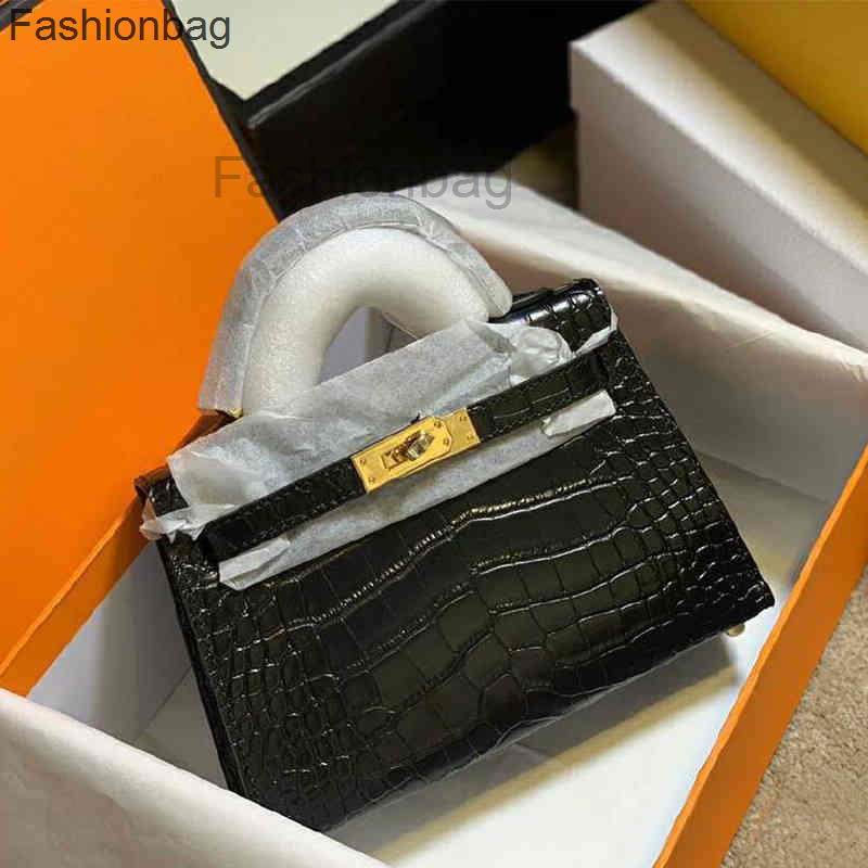 

Bag Designer Bags Kellies Leather Hermee Mini s Classic Handbags 2022 Crocodile Fashion Handbag Spring Woman Hand-held