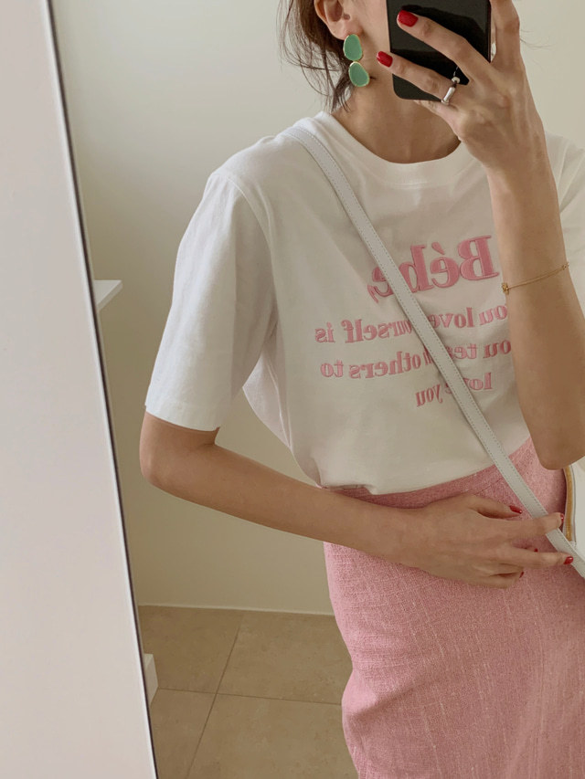 

Women's T-Shirt 5Colors Korean Ins Style 3D Letter Embroidery Short Sleeve T-Shirts Womens Tee Shirt Femme Women Summer Tops, Black