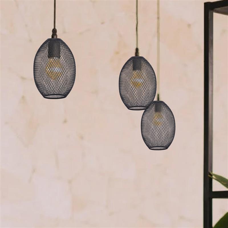 

Pendant Lamps Iron Wire Lampshade Vintage Style Metal Light Lamp Cover