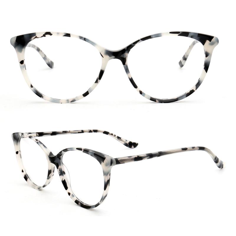 

Fashion Sunglasses Frames Women Round Glasses Frame For Cat Eye Eyeglass Prescription Print Optical Eyewear Vintage Female Retro Spectacles