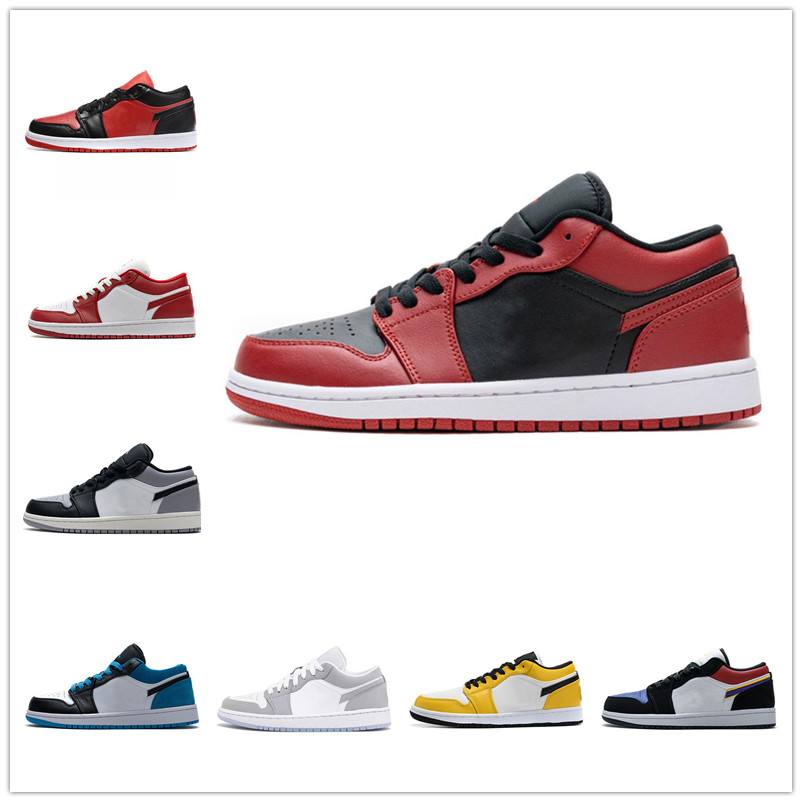 Designer Jumpman 1S Low Casual Basketball Chaussures X 1 Starfish Blanc Marron Rouge Or Banned UNC Court Violet Noir Trainer Sports pour hommes f