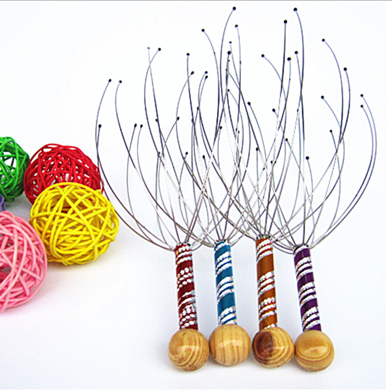 

Head Massager Neck Massage Octopus Scalp Stress Relax Spa Massage Tool
