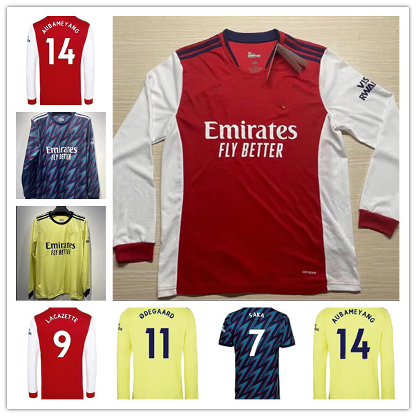 

Long sleeve 21 22 Arsen soccer jersey away YELLOW Camisa Gunners PEPE SAKA THOMAS WILLIAN NICOLAS football shirts 2021 2022 ODEGAARD Uniform, Gold