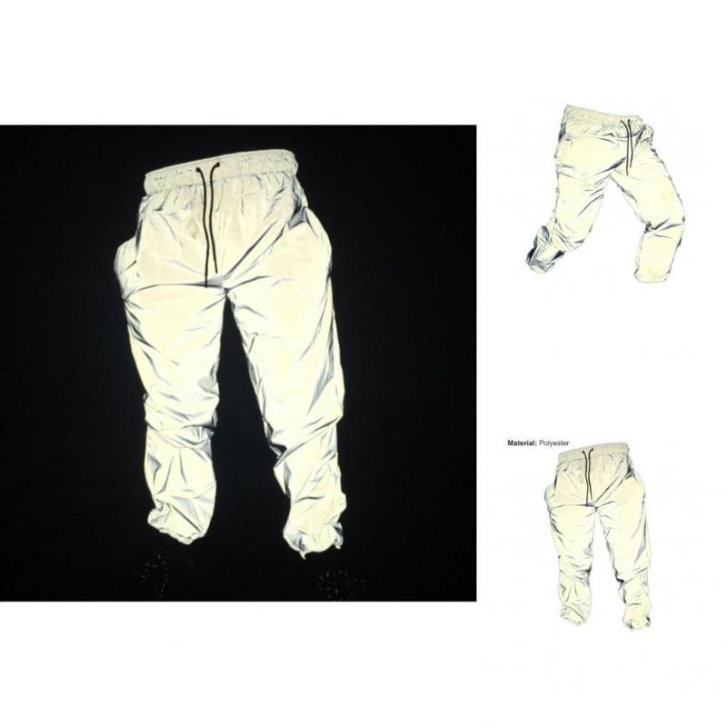 

Men's Pants Solid Color Streetwear Fluorescent Wear-resistant Men For Outdoor, Black