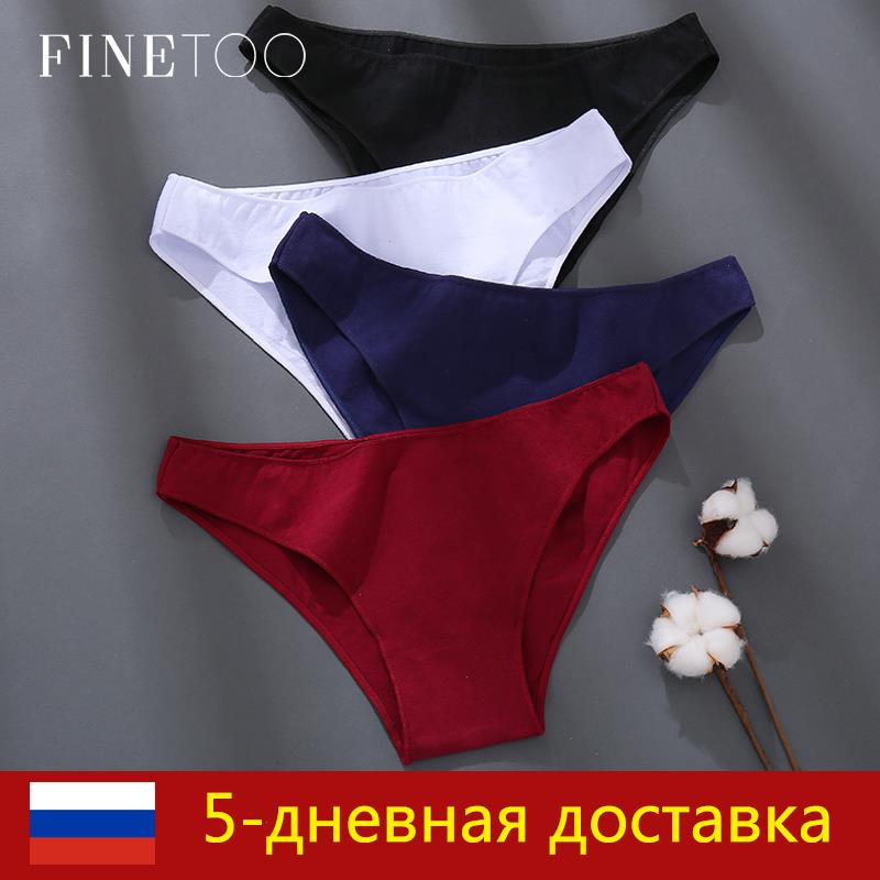 

Finetoo 3pcs Set Women Cotton Panties M- Big Size Female Underwear Solid Color Briefs Underpants Ladies Panty Lingerie, Set 20