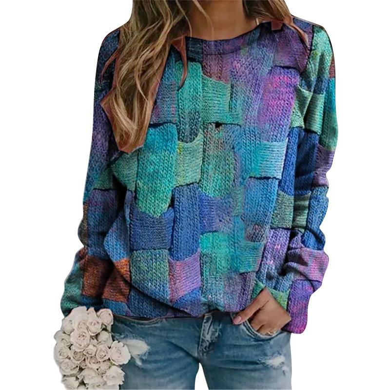 

Women's Hoodies & Sweatshirts Women Autumn Harajuku Casual Vintage Long Sleeve Contrast Color Oversized Pullovers Tops 3D Sudaderas MujerWom, Green