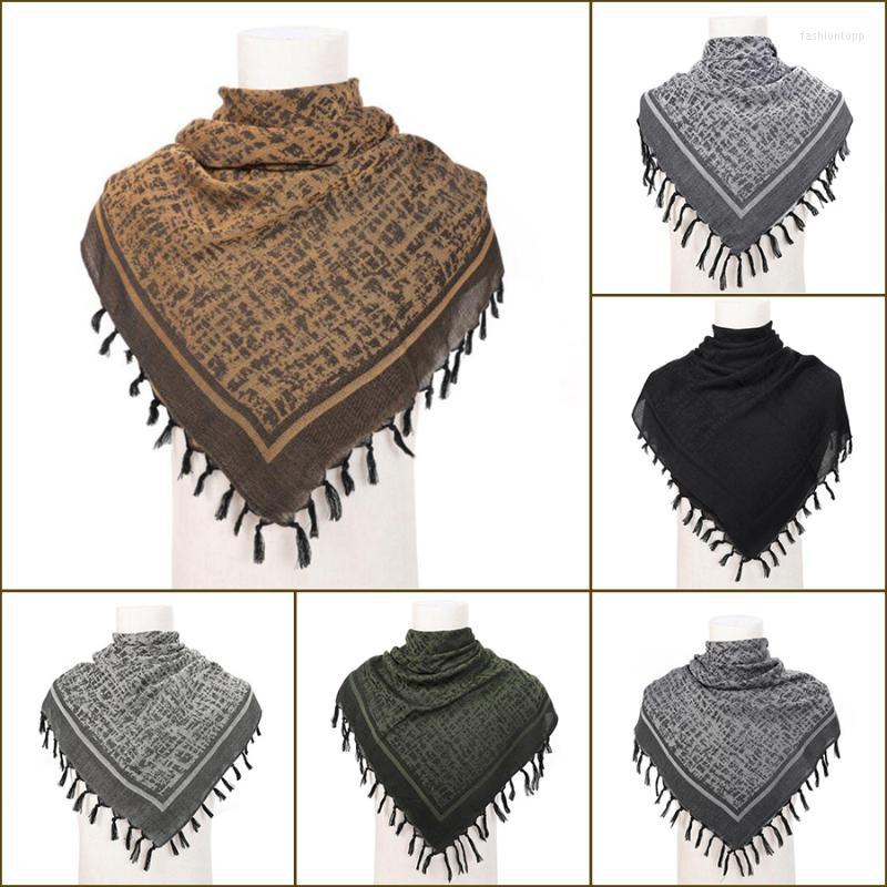 

Bandanas Urban Arabic Shemag Palestinian Kerchief Scarves And Shawls Men's Scarf Keffiyeh Palestine Shemagh Women's Head NeckwarmerB