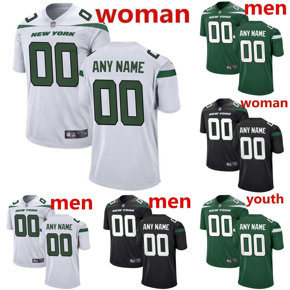 

Custom New York''Jets''Men women youth 2 Zach Wilson 77 Mekhi Becton 12 Joe Namath 8 Elijah Moore 28 Curtis Martin Football Jerseys, Color