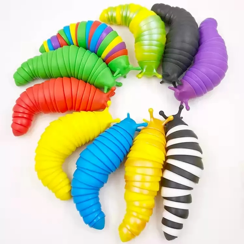 DHL 3-5 Days Party Favor Fidget Toys Fidget Slug Educational Caterpillar Squirming Snail Plastic Vent Decompression Kids Toys Gift sxm20-image-757484521