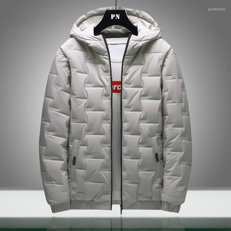 

Men's Down & Parkas Winter Warm Men Jacket Coat Casual Stand Collar Puffer Thick Hat Parka Coats Male Hooded Waterproof Solid Color Guin22, Bl1988khaki