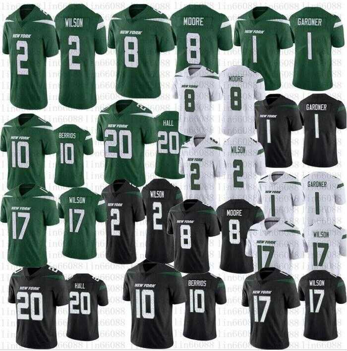 

Football Jerseys Custom New York''Jets''10 Braxton Berrios 2 Zach Wilson 77 Mekhi Becton 52 Jermaine Johnson II 8 Elijah Moore 1 AHMAD GARDNER 17 Garrett Wilson, Colour