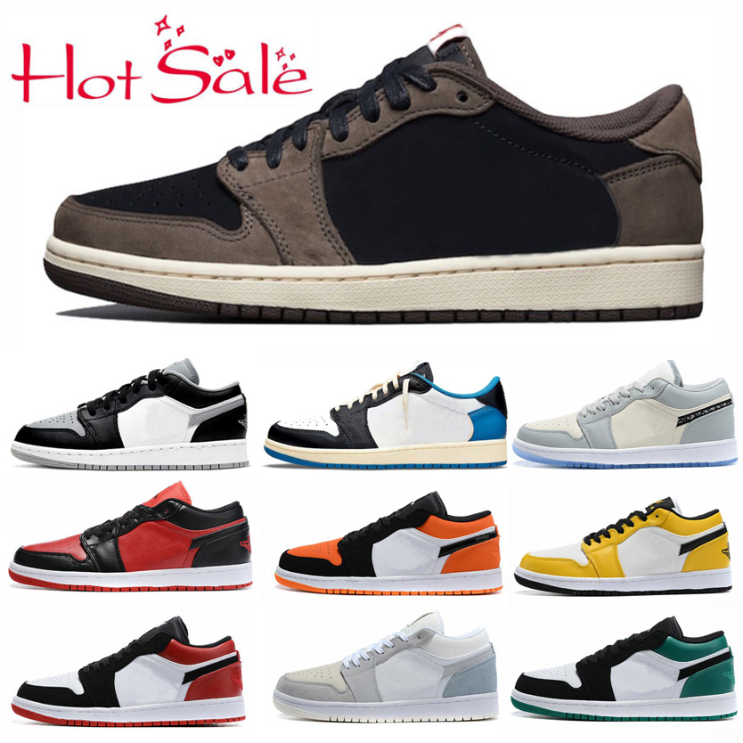 

Jorda J1 Mens aIR 1 Basketball Running Dress Shoes JD 1s low Turbo Green Travis Scotts Fly Jumpman Black White Red Obsidian UNC Chicago Grey Sports Designers Sneakers, #40 for the shoes box