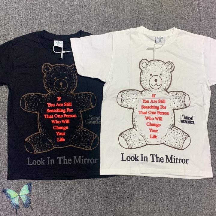 

Men' T-Shirts Logo Bear Print T-shirt Men Women Casual Cartoon T ShirtMen