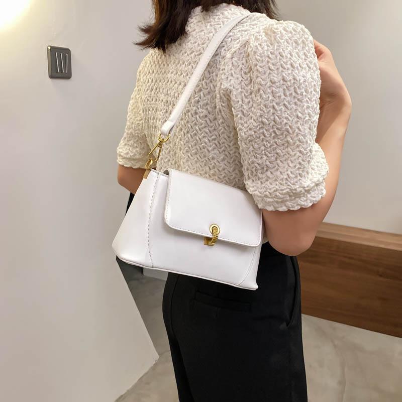 

Evening Bags Luxury Women Messenger Bag Fashion Underarm Package High-quality Leather Handbag Multifunctional Wallet Shoulder, White shoulder bag