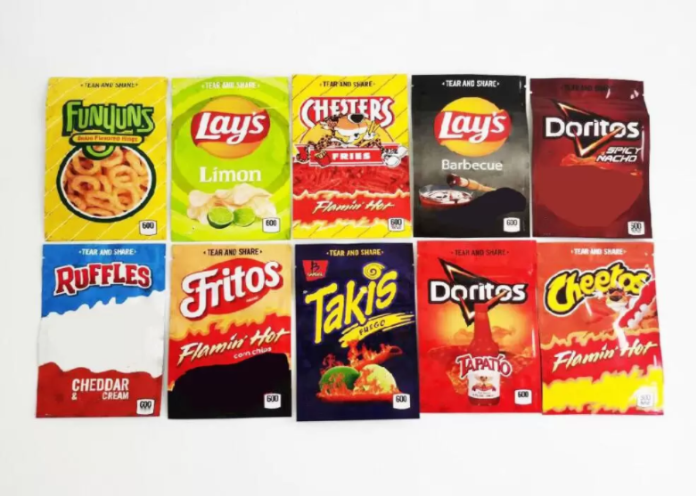 

New Arrival 600mg eetos Maylar bag RITOS eese Gummi Worm etos bag of BONE RUFFL ES Errlli Packaging mylar bags Edibles Packagin