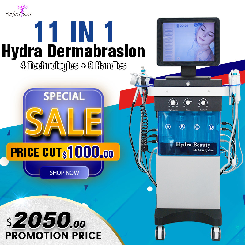 

11 IN 1 Diamond Microdermabrasion beauty machine oxygen skin care Hydra Water Aqua Dermabrasion Peeling SPA equipment