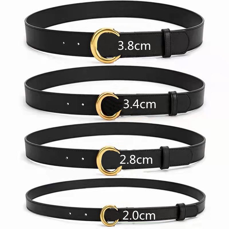 

Top High Quality Designer Belts Men Women Belt with Fashion Big Buckle Real Leather with Box, White