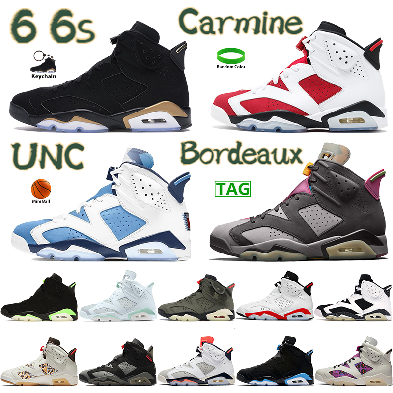 

boot UNC 6 6s Basketball Shoes Sneakers Bordeaux University Blue White Barely Rose Oreo Hare Carmine Infrared White Midnight Navy Men Trainers, 12. unc