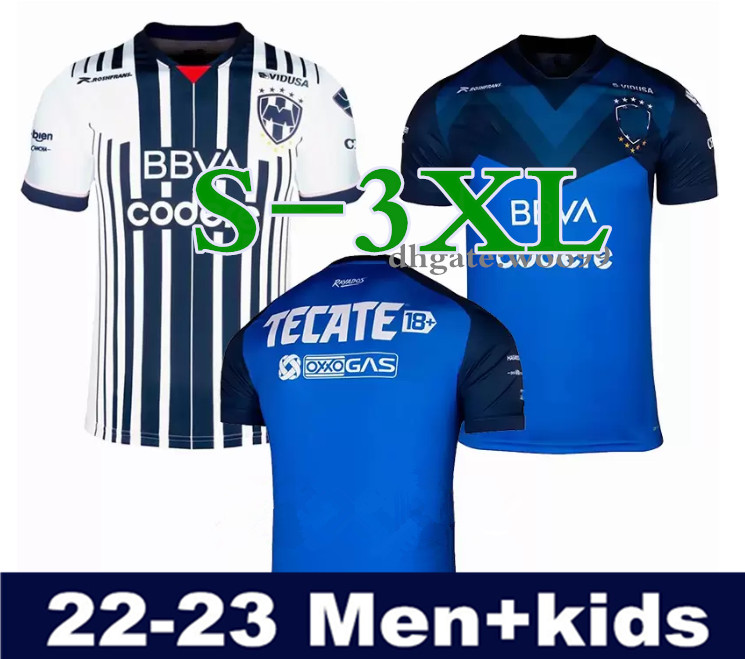 

Size S-3XL 2022 2023 RAYADOS MONTERREY Soccer Jerseys home away 3rd R.Funes Mori .MEZA 22 23 Mexican League football shirt men