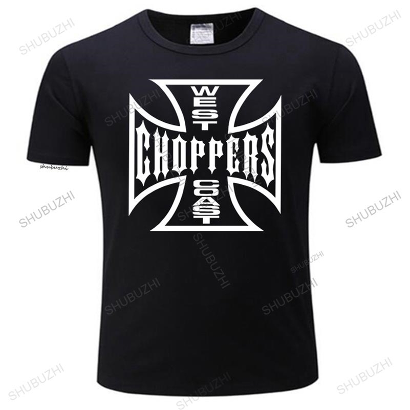 

Cool Mens tees West Chopper Skull Bike Biker Motorbike Motorcycle Black T Shirt Short T Tops Tee 220620