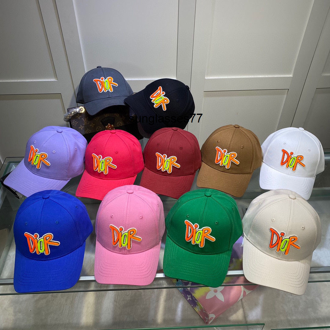 

2022 new rainbow pasted letters fashion casual cap star net red photo details of the same visor, Blue