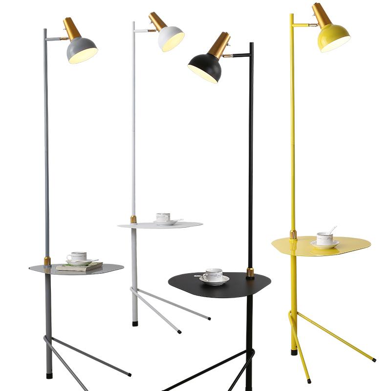 

Floor Lamps Lamp With Table Nordic Bedroom Luminaire Living Room Study Stand Modern Indoor Home Decor Light Fixtures