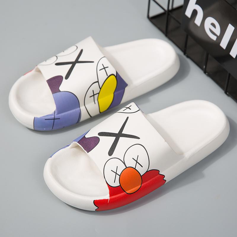 

Thick floor Sandals for men women Slipper in the house Cute cartoon pattern for lovers Flip Flops boots pring and new summer collections slippers shoes