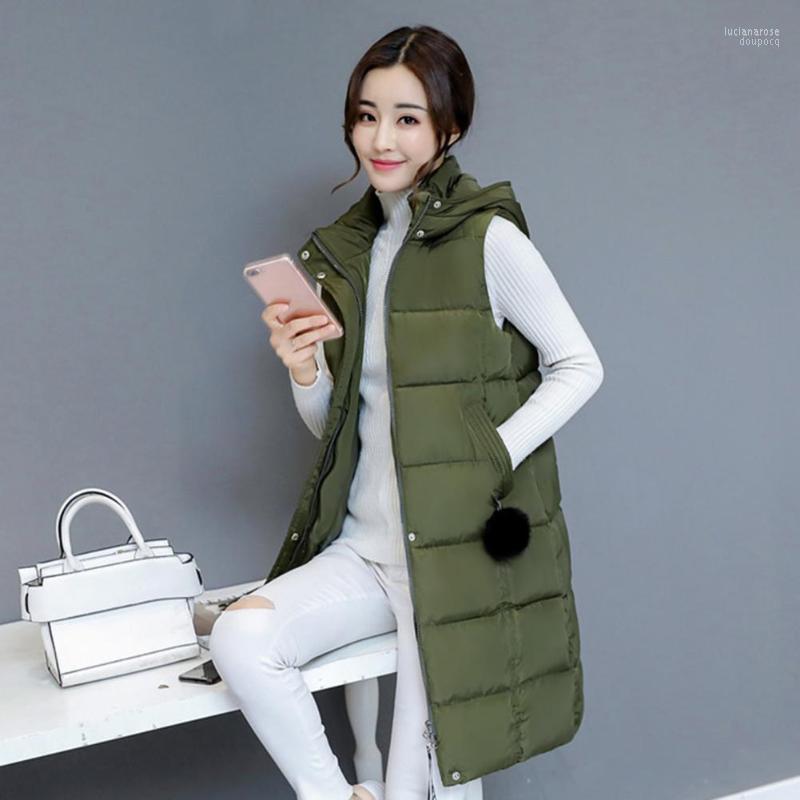 

Women's Vests Female Stylish Thick Pockets Vest Autumn Winter Women Padded For Outdoor Luci22, Army green