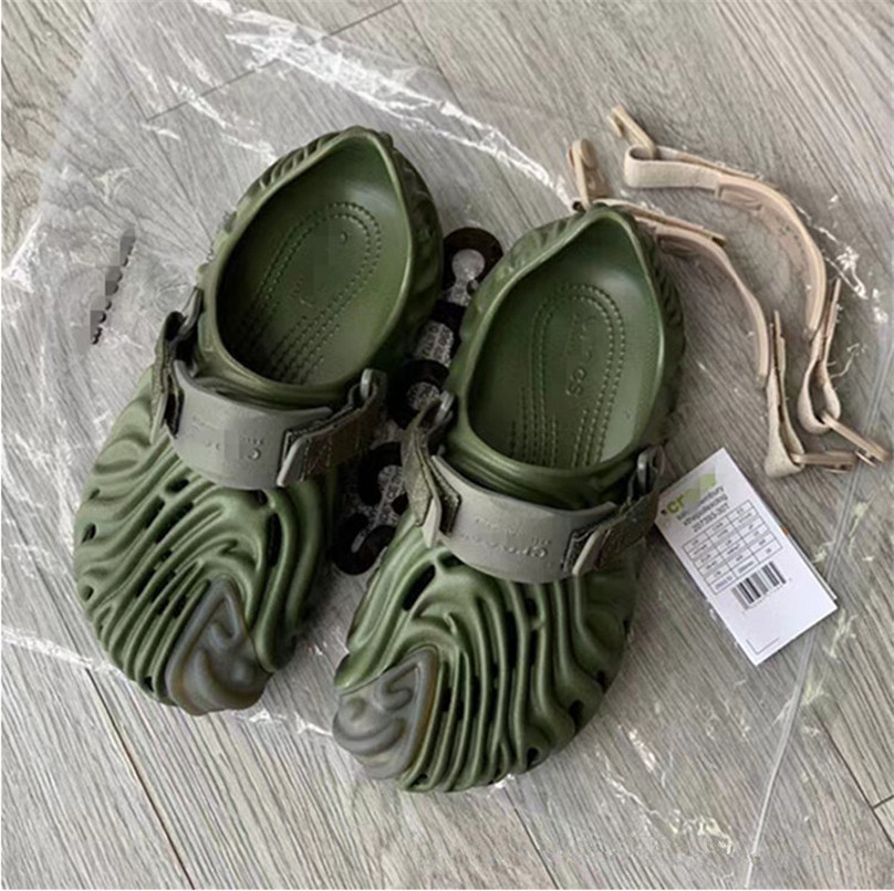 

Salehe Bembury Stratus Sandals Crocodile Cucumber Menemsha Urchin Shoes Women Men Summer Slides Designers Sandalias Mujer Slippers, Beige