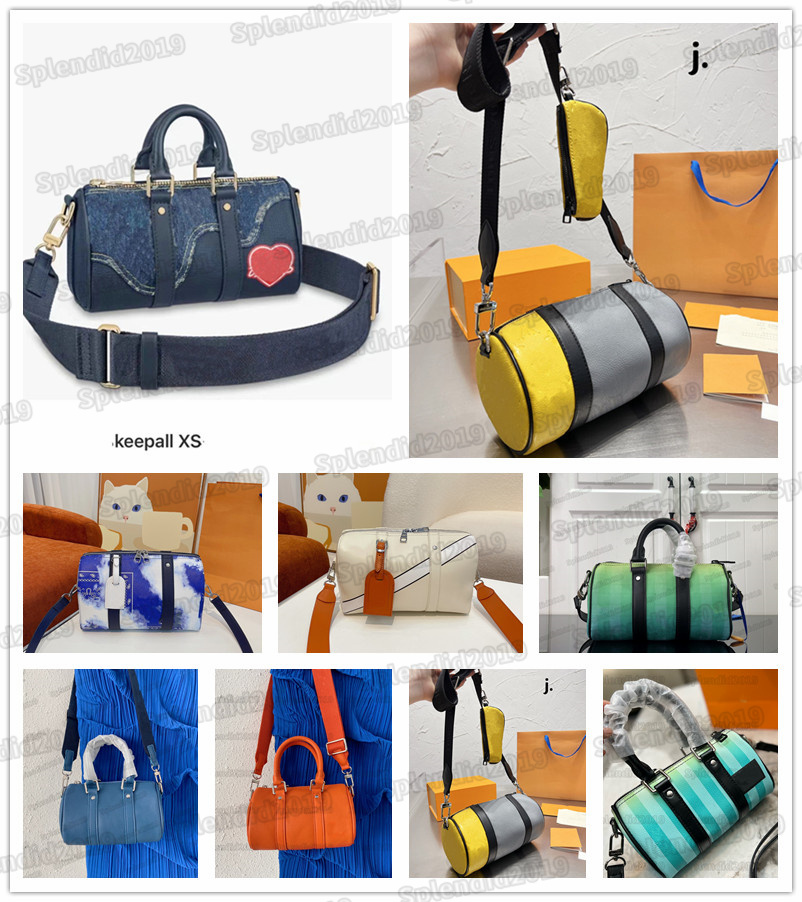 

2022ss City Keepall Bag Speedy Nano XS Papillon Match Bandana Designer Luxury Boston Bags totes Men Women Cross Body Shoulder Bag Round Barrel Handbags, #1
