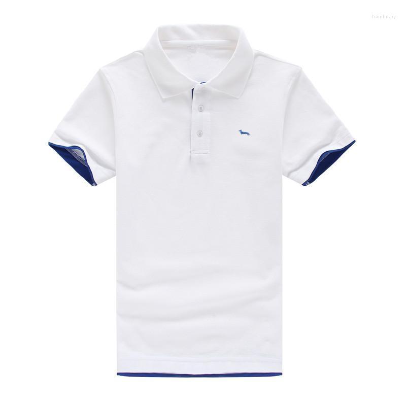 

Men's Polos Summer Men Shirt 100%cotton Short Sleeve Casual Fashion Breathable Soft Embroidery Harmont Patchwork Blaine ShirtsMen's Men'sMen, Show in the figure