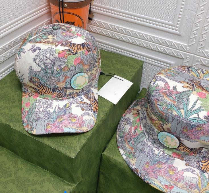 

Designer Cotton Baseball Caps Bucket Hats For Women and Men Casual Fitted Cap 2022 Spring Summer New Ladies Animal World Tiger Printed Sun, Bucket hat