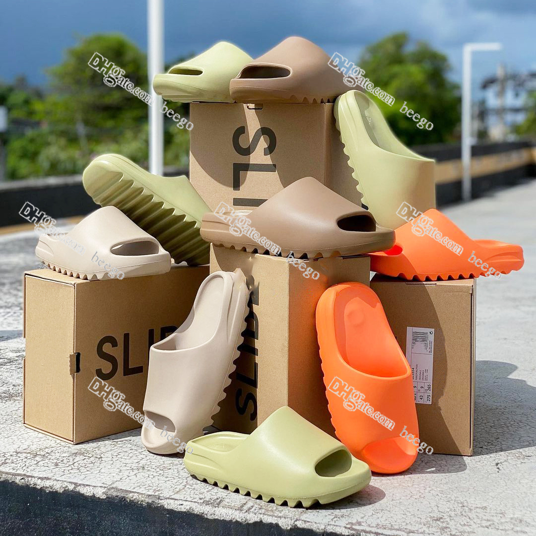 

Designer slippers sandals men women for sandal Triple Black White Foam Runner mens womens west slipper slides slider sliders shoes sandales sand onyx kanye yeezys, Bubble bag + shoe box
