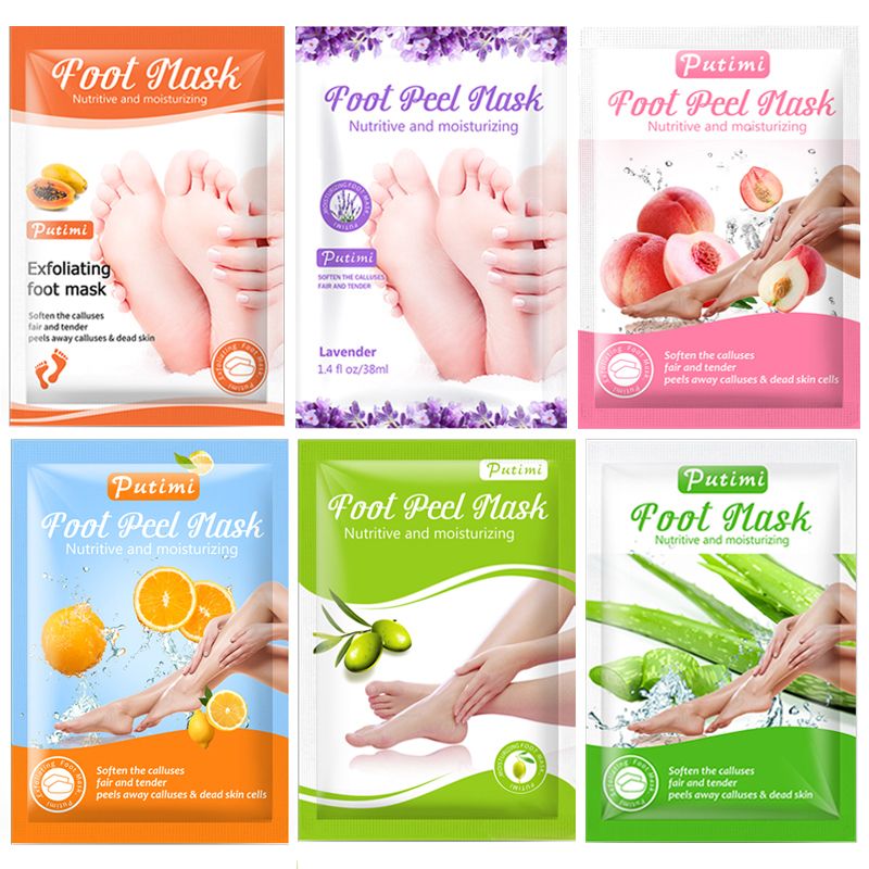 

Exfoliating Foot Care Mask Feet Treatment Pedicure Peeling Masks Spa Socks Smooth Dead Skin Remover Moisturizing