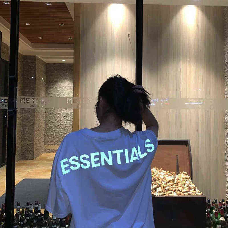 Fashion Essentials Designer Couples t shirts High Quality Double Thread Short Sleeve 3m Reflective Oversize Loose Street Fog T-shirt Men and Wome