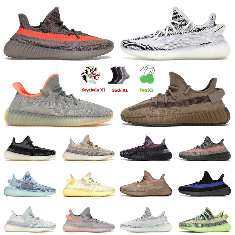 

2022 Top Quality Kanye West v2 Running Shoes Zebra 3M Reflective Zebra Butter Static for Mens Women Trainers Sneakers Boost Yeezy Yeezys Yeezies, 1 36-47