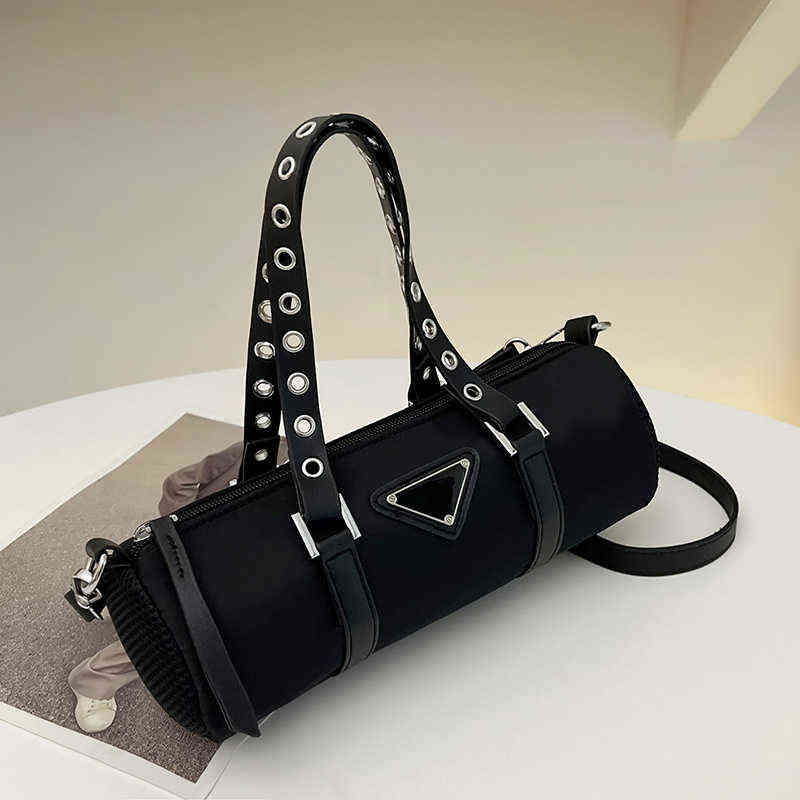 

Black Handbag Women's Summer 2022 New Design Fashion Cylinder High Sense Versatile Messenger