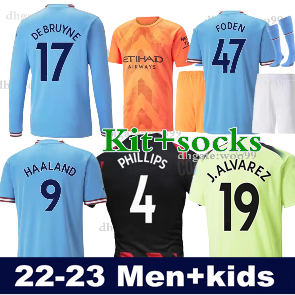 

22 23 FODEN HAALAND ManCNEstER Soccer Jerseys third GREALISH DE BRUYNE SPECIALPl 2022 2023 men kids kit MANS CITIES MAHREZ G.JESUS football shirts uniform