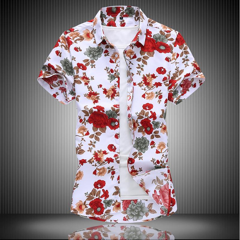 

Men's Casual Shirts Fashion Flower Design Short Sleeve Men's Hawaiian Blouse 2022 Summer Clothing Plus OverSize 5XL 6XL 7XLMen's, 2009 1