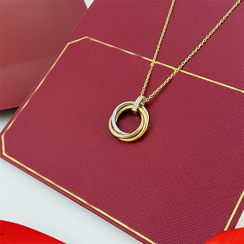 

fashion love necklace men women titanium steel necklace pendant bijoux for lady Design Womens Party Wedding Lovers gift jewelry with box set